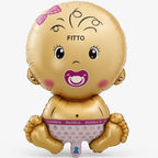 240 Pieces Baby Girl Foil Balloons (1pcs/Card for Baby Shower & Birthday Celebration)