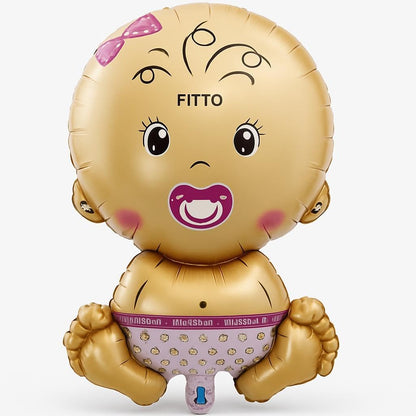 Baby Girl Foil Balloon – 1pcs/Card for Baby Shower & Birthday Celebration