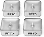 96 Pieces Tealight Square Candles Set of 12s (Silver Decorative Candles for Home – Party & Event Lighting on Amazon.ae)