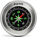 96 Pieces 75mm Compass with Stainless Steel Housing for Outdoor Navigation