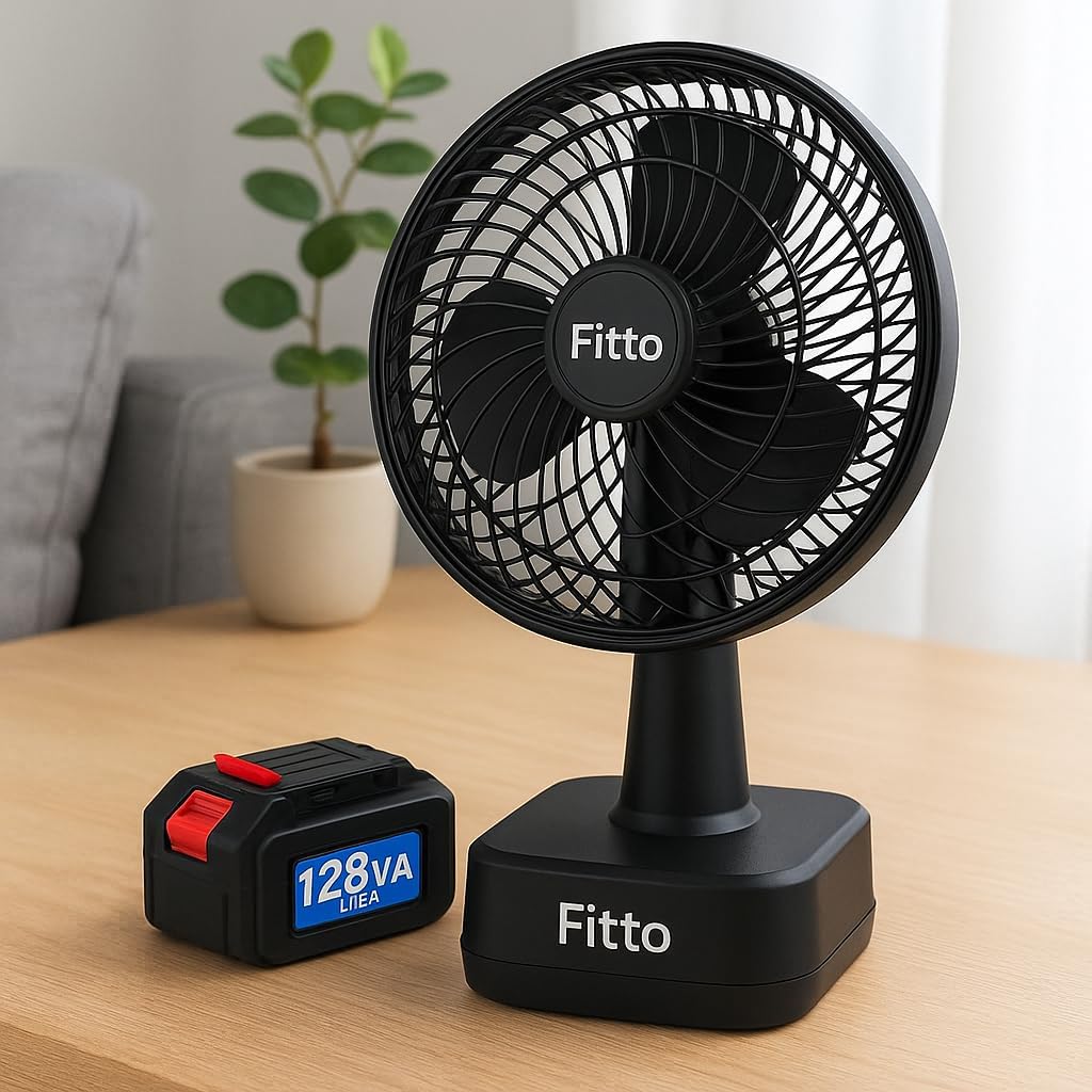 48 Pieces 8 Inch Wireless Fan withs (15000mAh Battery for Portable Cooling)