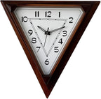 60 Pieces Triangle Shaped Wall Clock - Modern Geometrics (Silent Movement – Easy to Read – Minimalist Decor for Home and Office)