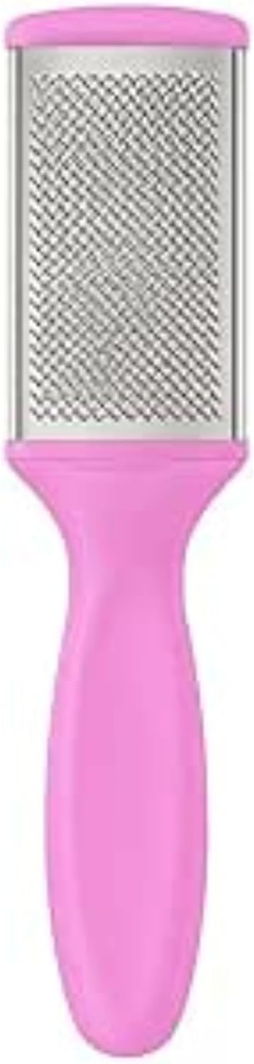 Stainless Steel Foot File Pink - Callus Remover Pedicure Rasp for Dead Skin and Hard Heels