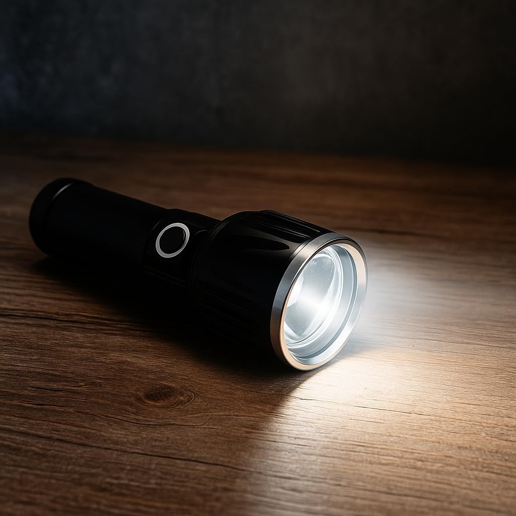 Ultra Bright Flashlight, 5950 Lumens, USB-C Rechargeable, SST40 LED, 21700 Battery, 5000K