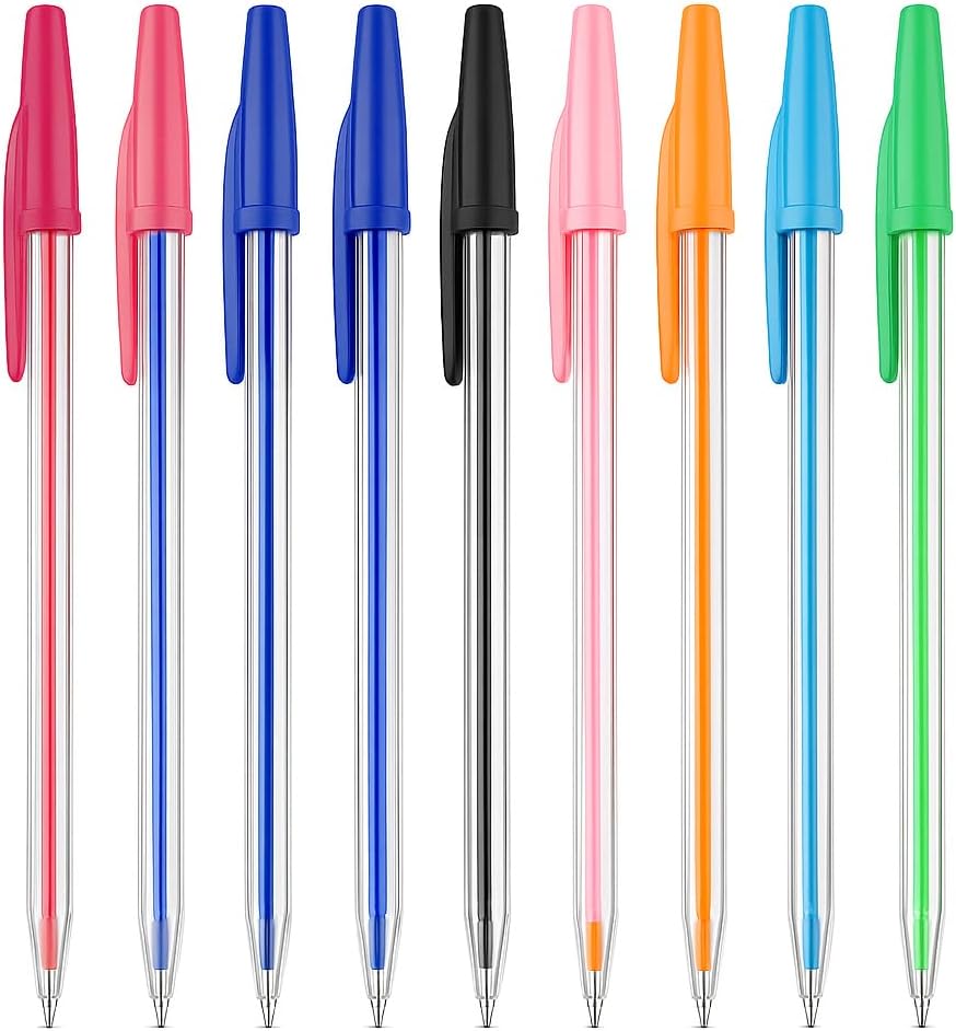 120 Pieces 10 Piece Ball Point Pens (1.0mm – 15cm – Assorted Colors – Office & School Stationery)