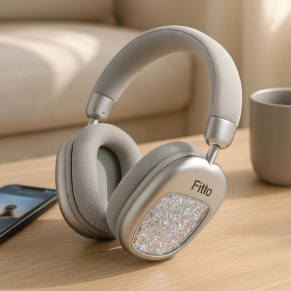 Wireless Over-Ear Bluetooth Headset - Silver