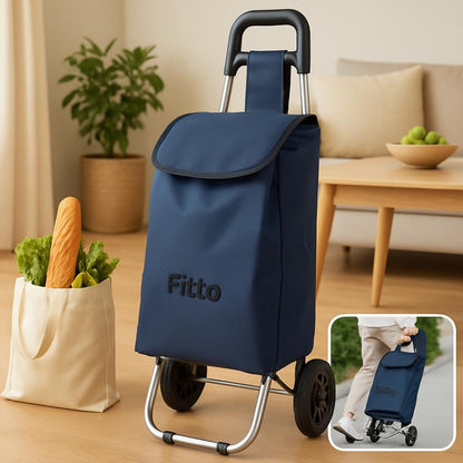Shopping Trolley with Wheels, 16mm Carbon Steel, 33L Capacity, 53*31*20CM