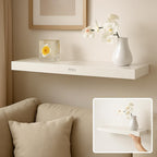 72 Pieces Wall Shelves (80x19.5cm – White Floating Shelf for Home Decor)