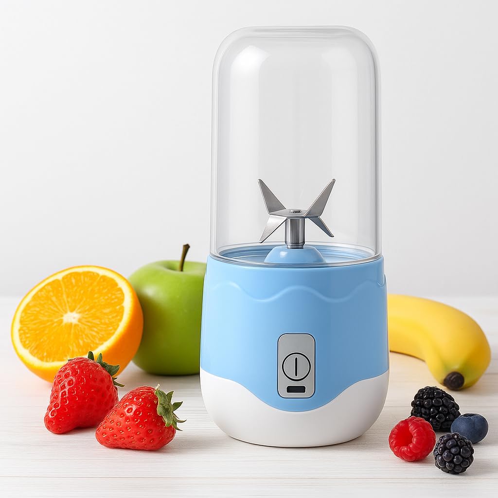 96 Pieces Mini Portable Blenders (400ml – USB Rechargeable with 2000mAh Battery – Leakproof Design – Easy to Clean – Ideal for Smoothies – Protein Shakes – and Fruit Juices on the Go)