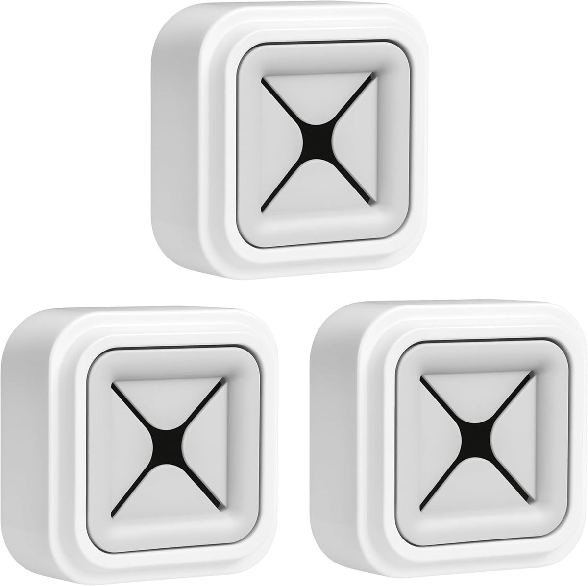 96 Pieces Washcloth Storage Plugs (Adhesive Design – Pack of 3 – White)