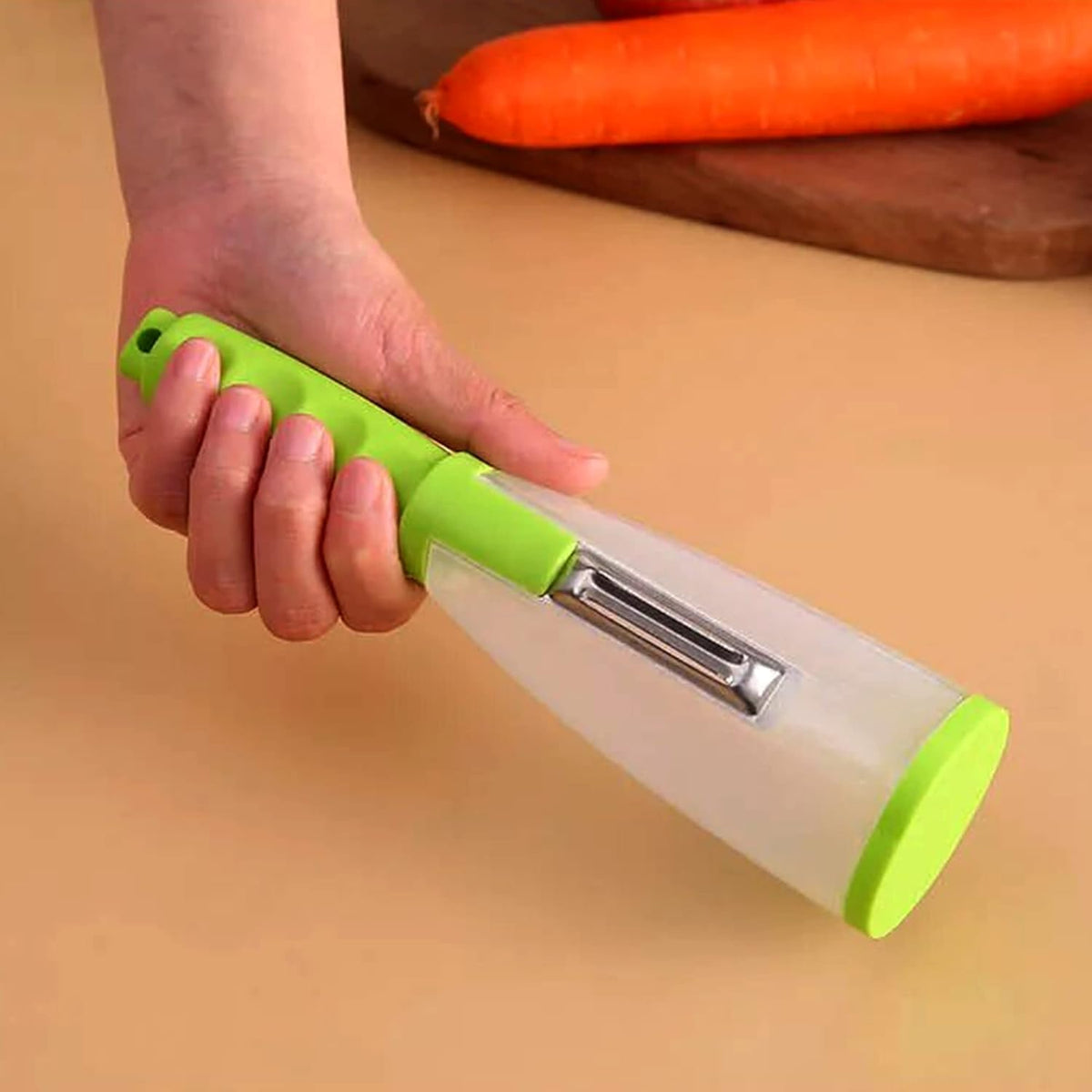 96 Pieces Functional Peelers with Container (Vegetable and Fruit Peeler – Home and Kitchen Use – Green)