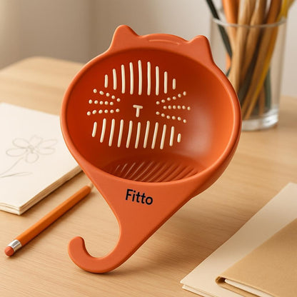 Plastic Rice Bowl – Household Rice Cleaner Strainer, Kitchen Vegetable Strainer with Handle, Portable Sink Colander for Fruits, Grains, Potatoes