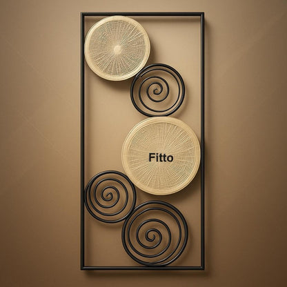 Sleek Linear Metal Wall Accent 30x4x80cm - Modern Decorative Wall Art for Home & Office