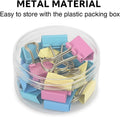 120 Pieces Binder Clips 60 Packs (15mm – Assorted Colors – Office and School Supplies)