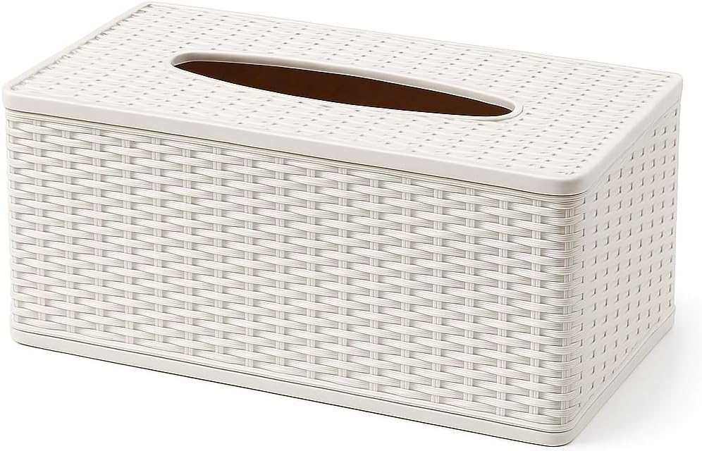 120 Pieces Elegant Tissue Box Holders (Stylish PU Leather Cover with Textured Finish – Fits Standard Tissue Boxes – Perfect for Home – Office – and Car – Durable & Easy to Refill)