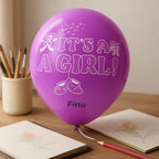 240 Pieces It's a Girls (12 Inch Balloons Pack of 6 Pink Party Decorations)