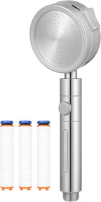 72 Pieces EcoLux High-Pressure Showerheads with 3-Mode Spray & Built-In Filter (Removes 98% Impurities – Easy 5-Minute Installation – Includes 3 Replacement Filters)