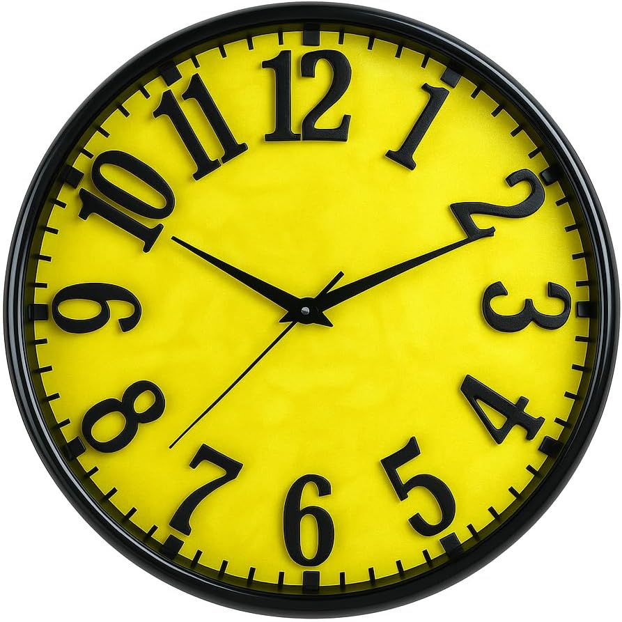 Pink Quartz Wall Clock with Light – Round Dial Shape for Office and Home, Stylish and Functional Design, Perfect for Living Rooms, Bedrooms, and Workspaces, Enhances Any Décor