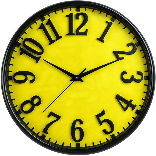 Pink Quartz Wall Clock with Light – Round Dial Shape for Office and Home, Stylish and Functional Design, Perfect for Living Rooms, Bedrooms, and Workspaces, Enhances Any Décor