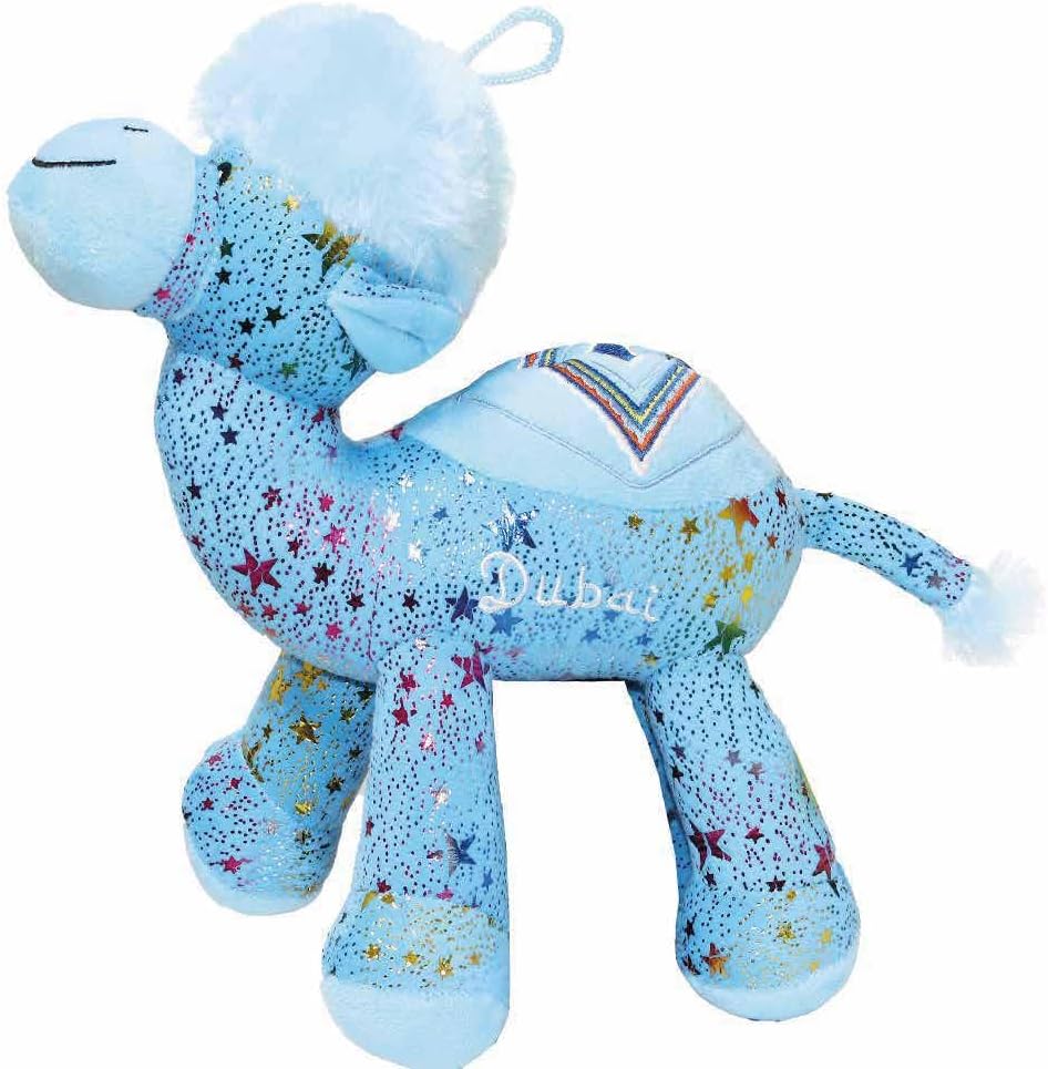 96 Pieces Stuffed Plush Toys (Soft and Cuddly Camel Teddy for Kids – Babies – Durable Cotton Design – Ideal for Playtime – Room Décor – and Collectible Plush Toy Gift (16cm - Blue))