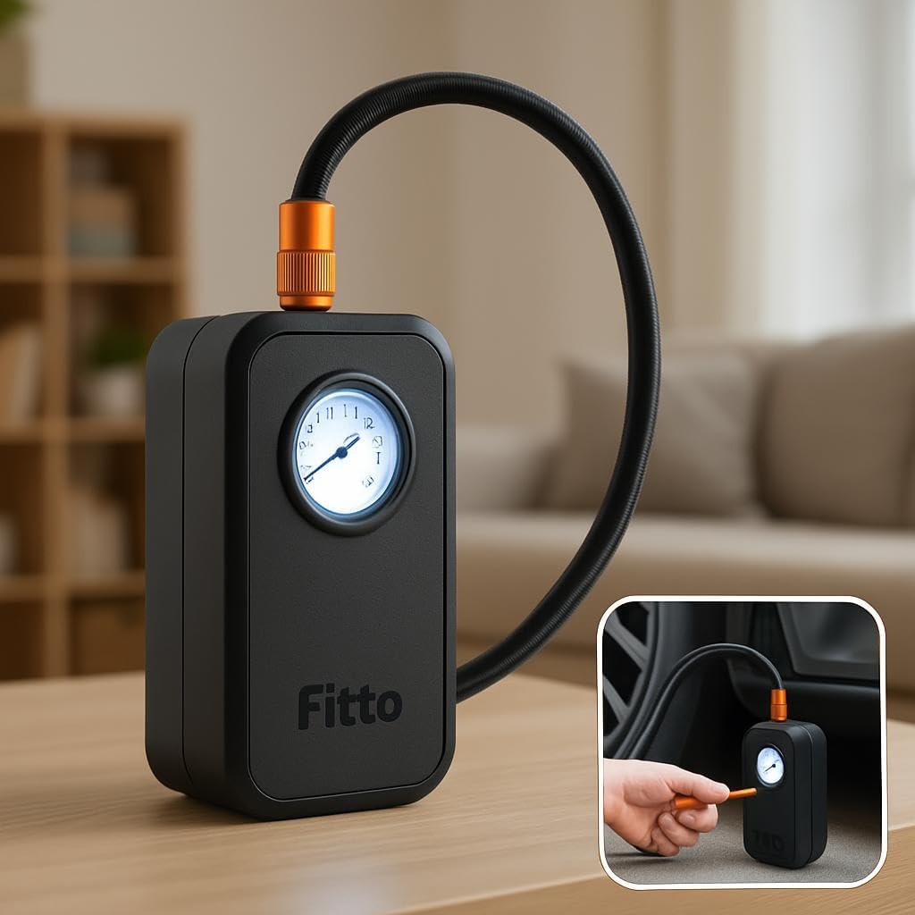 72 Pieces Portable Air Compressor Tire Inflator - Fast Rechargeable Air Pumps for Car Tires (Bikes – and Balls)