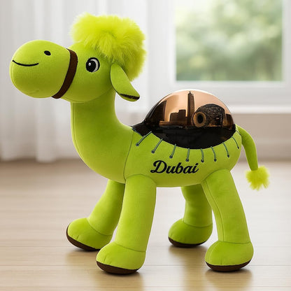 Green Camel 25 cm Home Decor plush toy – Camel Ornament for Living Room, Office & Garden Decor