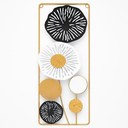 Striking Metal Wall Art Panel 60x22cm - Contemporary Decorative Accent