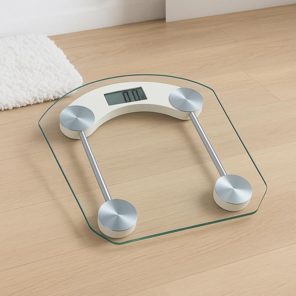 72 Pieces Body Weighting Scale - Digital Glass Weight Machines (High Precision Electronic Body Weighing Scale – Slim Design with LCD Display – Weight Scale for Home – Fitness – and Health Tracking)