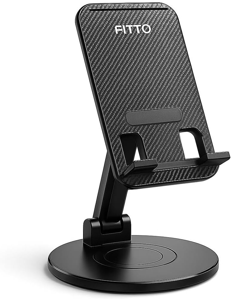 144 Pieces Foldable Cell Phone Stands For Desk 360-Degree Rotating Holder Universal Mobile Stand
