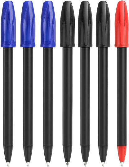 6 pieces 1.0mm Smooth Ball Point Pens 14cm Assorted Color