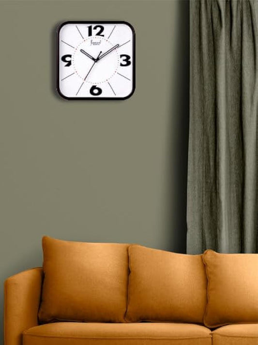 Elegant Rounded Square Shape Wall Clock – Modern Design with Quiet Quartz Movement for Home or Office – Stylish Decorative Clock for Any Room