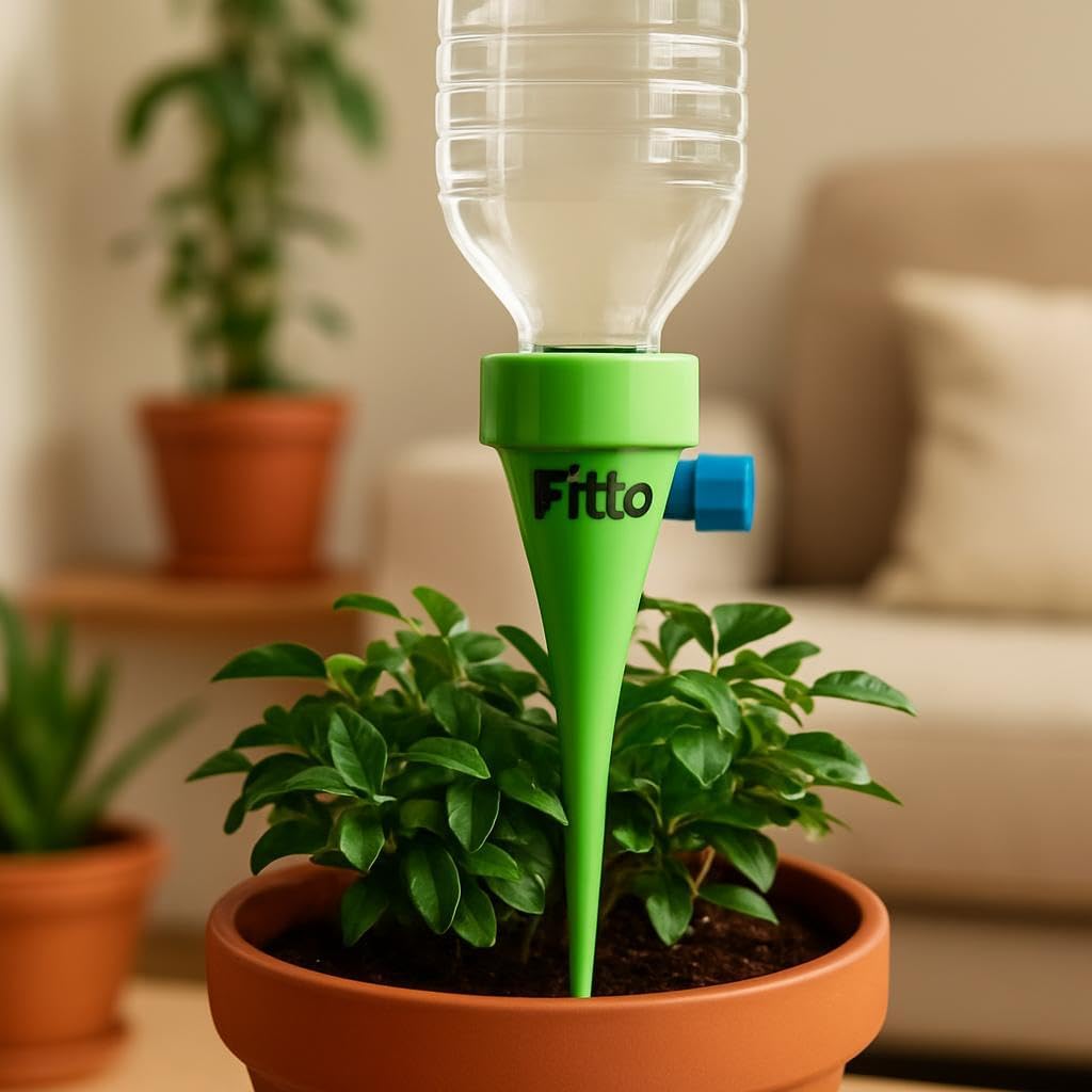 96 Pieces Plant Watering System Kits with 6 piece Colorful Components for Potted Plants