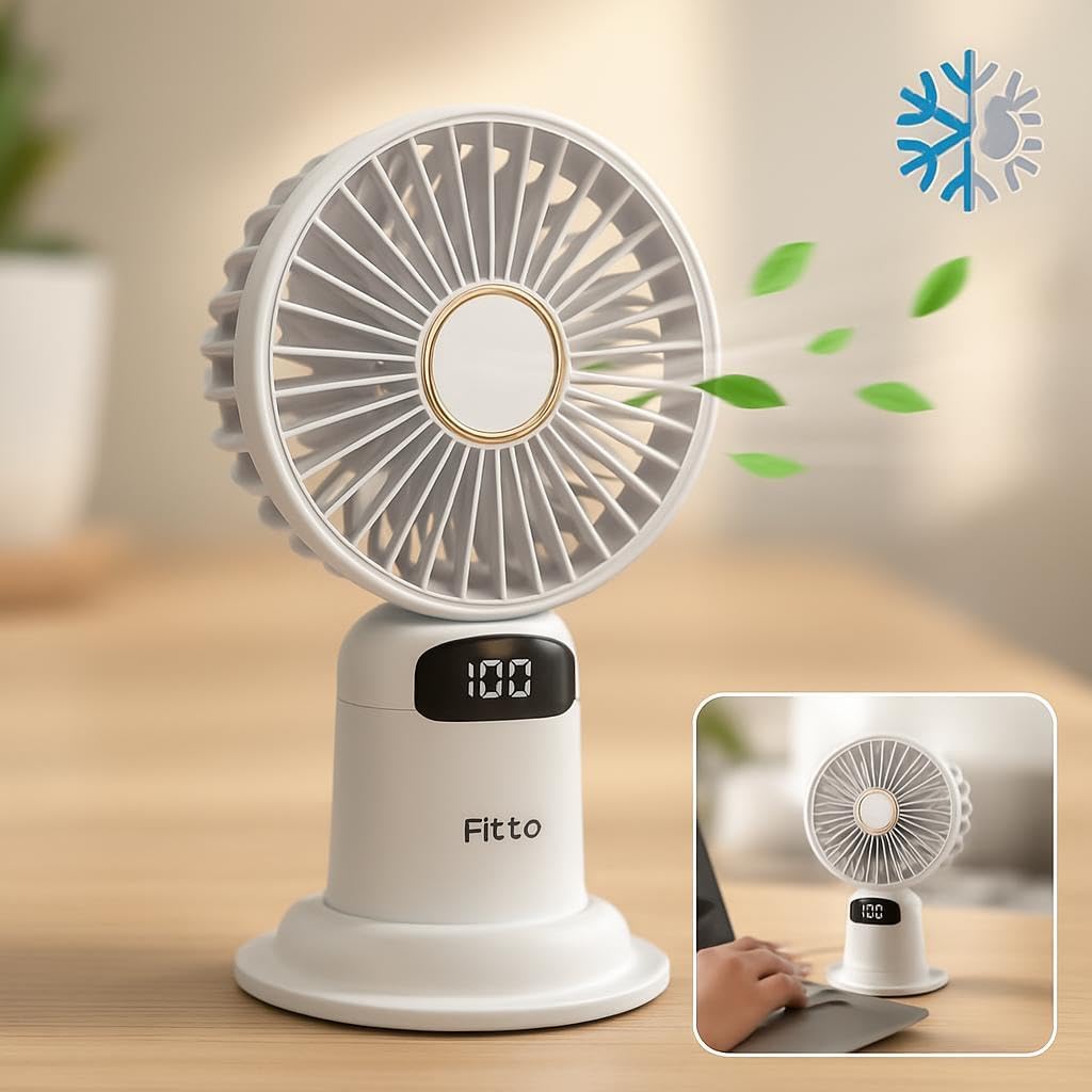 96 Pieces 5-Speed USB Rechargeable Desktop Fan -s (Quiet – Adjustable Airflow)