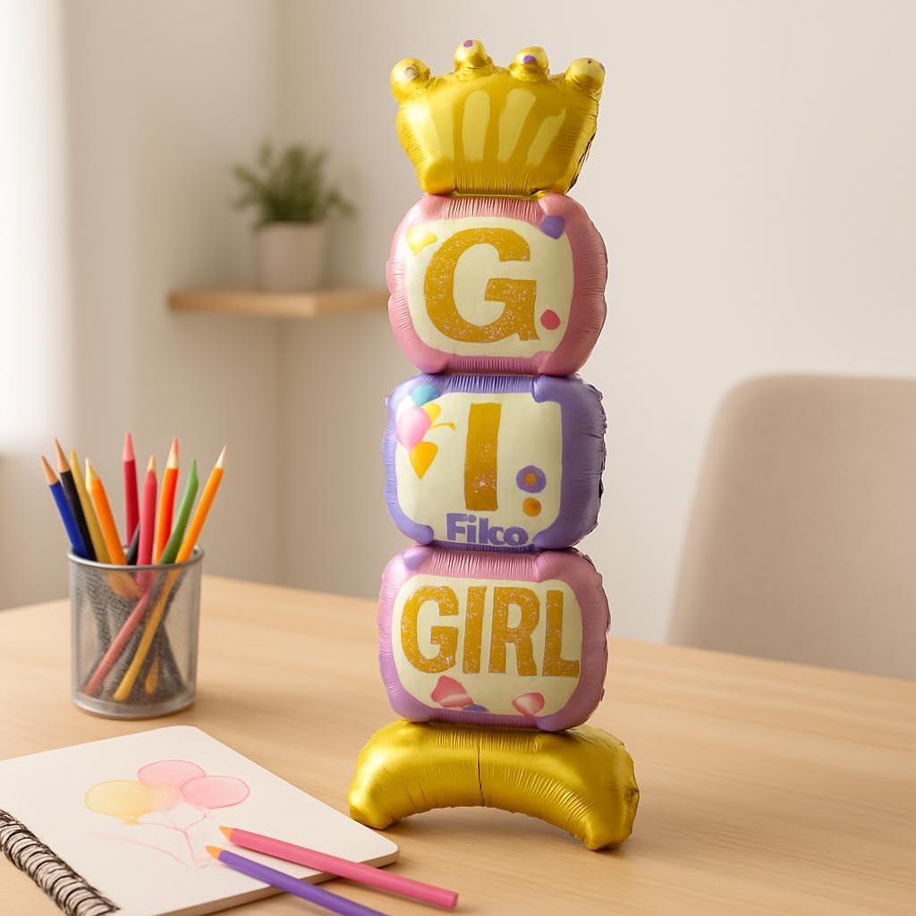 It's a Girl Foil Balloon 36 Inch Pink, Birthday Party Decoration