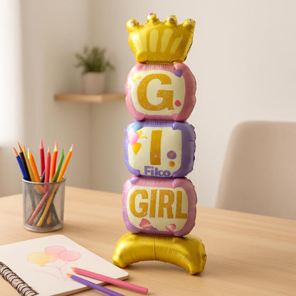 It's a Girl Foil Balloon 36 Inch Pink, Birthday Party Decoration