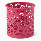 144 Pieces Flamingo Pink Round Pen Holders (8x9cm Desk Organizer)