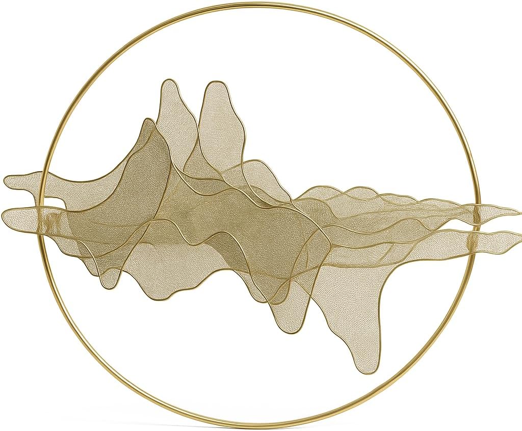 Metal Wall Art Décor 84x61cm Contemporary Decorative Metal Panel