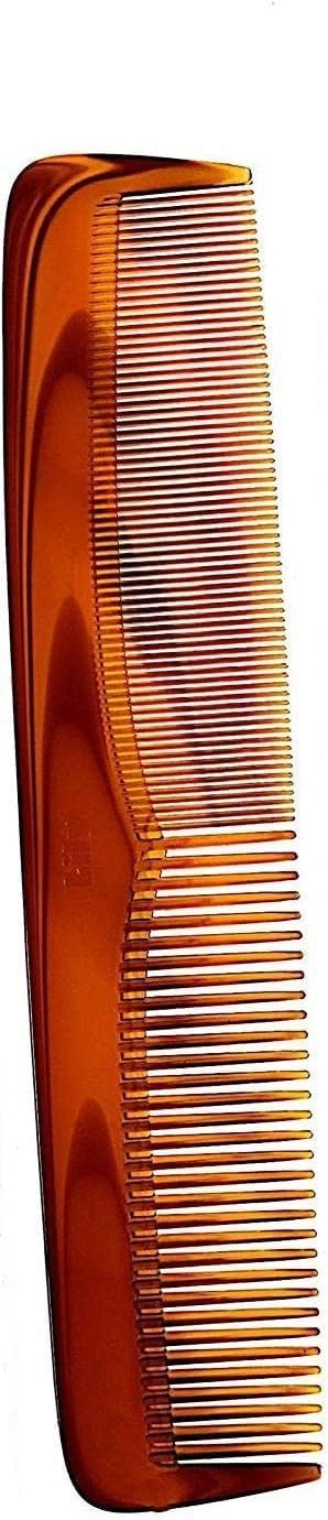 Black 12cm Rounded Teeth Plastic Hair Comb - Pocket Travel Detangling Styling Comb for Men Women Scalp-Friendly