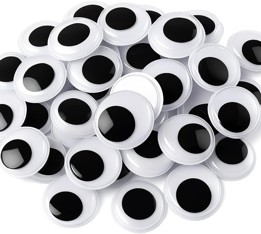 Decorative Craft Eyes 80 Pieces 12mm for DIY Projects, Dolls, and Crafts