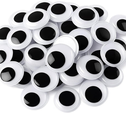 Decorative Craft Eyes 80 Pieces 12mm for DIY Projects, Dolls, and Crafts
