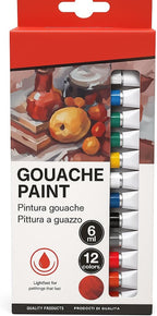 96 Pieces Gouache Paint Sets (12 Vibrant Colors – 6ml Tubes – Ideal for Artists – Students – and Hobbyists)
