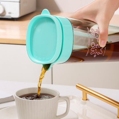 Tea Filter Cooling Kettle – Infuser Design in Lake Water Blue & Mint Green – 1.5L
