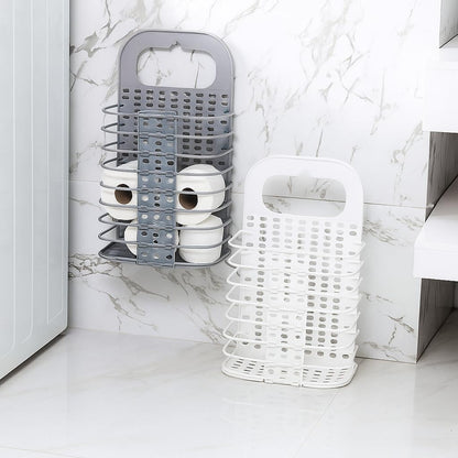 Hanging Laundry Basket, Foldable Laundry Hamper with Handles, Durable Eco-Friendly PP Material, Space-Saving Design for Home Storage