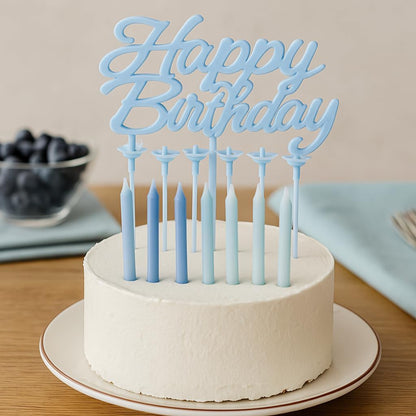 Blue Birthday Party Candle for Table Top Decoration – Ideal for Birthday Parties, Event Decor, Celebrations, & Special Occasions