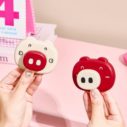 Cartoon Suction Cup Hooks – Fun Cream & Red Design - Pack of 4