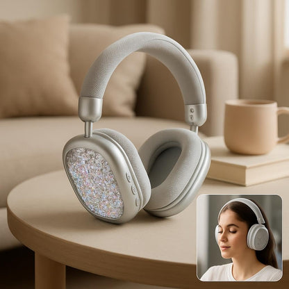 Wireless Over-Ear Bluetooth Headset - Silver