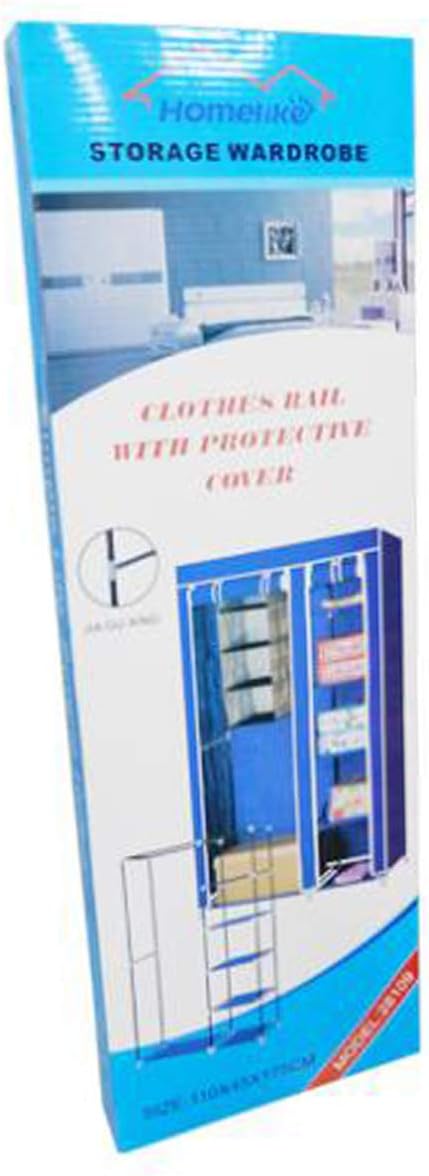 48 Pieces Fabric Wardrobes (Cloth Cabinet – Storage Organizer – With Cover – 175x110x45cm)