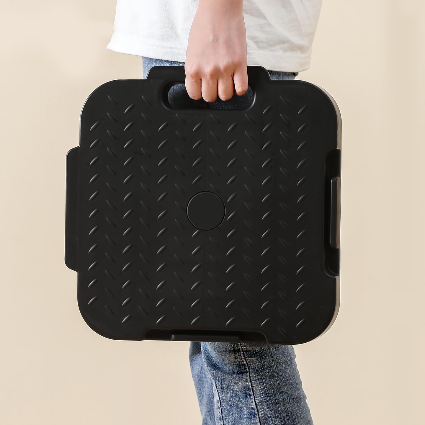 Mobile Flatbed Cart – Portable White Design