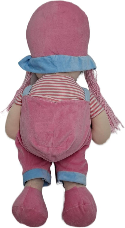 Light Pink Doll with Pink Hair for Kids