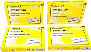 FITTO Stamp Pad – Premium Quick-Drying Ink for Clear, Smudge-Free Impressions – Ideal for Rubber & Polymer Stamps – Long-Lasting, Non-Toxic, Vibrant Ink Pad for Office, Crafting, and DIY Projects